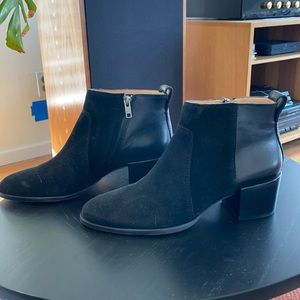 Never Worn!Madewell Asher Balck Suede and Leather *Closet Sale make me an offer!